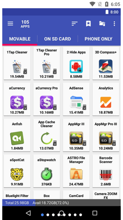 appmgr iii app(app2sd)