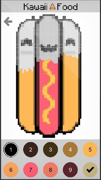 食品像素艺术游戏