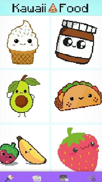 食品像素艺术游戏