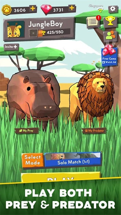 稀树草原捉迷藏游戏(Savanna Hide and Seek)