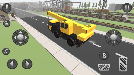 像素施工挖掘机游戏