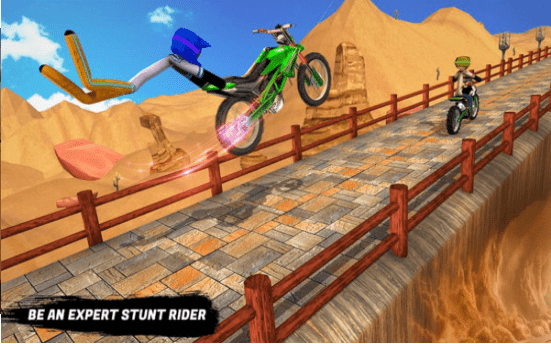 火柴人自行车骑手游戏